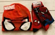 Spiderman Marvel Spider-Man Beanie Mask Hat & Socks Ships Fast!