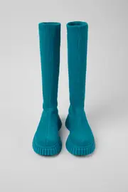 BCN TENCEL® Blue textile boots for women