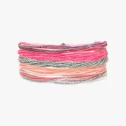 PURA VIDA Valentine's Day 5 string bracelet HEART STRINGS Ornament GIFT SET Pack