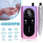 45000RPM Portable Electric Nail Drill File for Manicure Pedicure w/ Accessories
