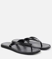 [The Row] The Row Leather thong sandals AU 5 black