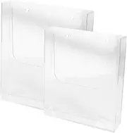 GETAJGHSD 2pcs Hanging File Rack Magazine Holder Wall Over Door Storage Folders Floating Shelves Literature Storage Rack Wall Mounted Wall Shelves Book Shelf Wall Bookshelf Shelving Acrylic