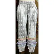 Alice + Olivia Fringe Ikat Joggers Pants XS