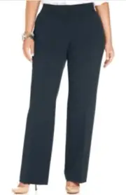 Jm Collection Plus & Petite Plus Size Curvy-Fit Straight-Leg Intrepid Blue 24W