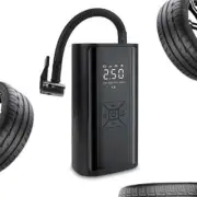 With LED Light Digital LCD Display Portable Tire Pressure Gauge Tire Inflator