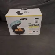 Bella Mini Donut Maker Teal Non-Stick New In Box