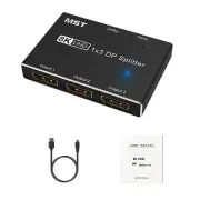 8K 1X3 DP Splitter 8K60Hz MST SST Hub Multi Monitor Splitter For iOS/Windows F
