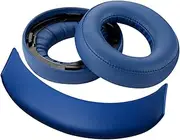 Geekria Earpad and Headband Set, Compatible with Sony PlayStation Gold Wireless /PS4/PS3/PSV Headphone, Repair Parts Suit (Blue)