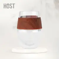 在飛比找momo購物網優惠-【HOST】美國雙層蛋型系列冷卻杯 木質紋 1044