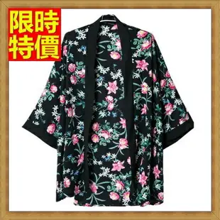 和服外套 和風女罩衫-花色寬鬆復古日式防曬小外套68af15【獨家進口】【米蘭精品】