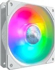Cooler Master SickleFlow 120 ARGB White Edition Case & Cooling Fan - ARGB Motherboard Compatible, White Air Balance Blades, 62 CFM, 2.5 mmH2O, 8 to 27 dBA - ARGB