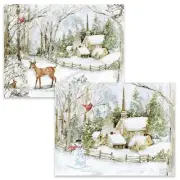 Snowy Scene Assorted Boxed Christmas Cards (1008123)