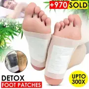 Detox Foot Patches Pads Natural plant Toxin Removal Sticky Adhesive AUS