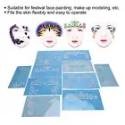 10 Sheet Face Paint Stencil PET Holiday Halloween Makeup Face Paint Template GRS