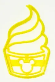 MICKEY MOUSE PINEAPPLE WHIP FROZEN DESSERT SNACK FOOD COOKIE CUTTER PR3306