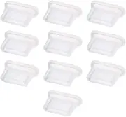 uxcell 10pcs USB Type C Female Silicone Protectors Cap Port Cover Anti Dust White