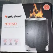 Solo Stove Mesa Outdoor Smokeless Tabletop Fire Pit Black Ash Color - New-P