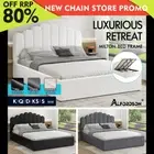 ALFORDSON Bed Frame Queen Double King Single Gas Lift Storage Leather Boucle