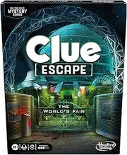 Clue Escape: The World’s Fair Board Game | Escape Room 1-Time Solve Mystery Games | Ages 10+ | 1 to 6 Players | 90-120 Mins.| Halloween Family Games