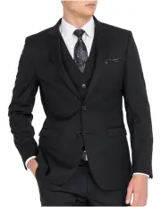 [Ferrari Formalwear] Black Formal Jacket Long