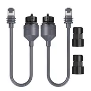 Catzon 2 Pcs Ethernet Adapter Waterproof Starlink Standard to RJ45 Coupler