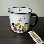 Peanuts Gang Coffee Mug Cup Woodstock Large 20 oz White Black Charlie Brown Lucy