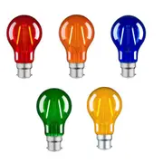 2w LED B22 A60 Globe Red, orange, Blue, Green, Yellow MGL289