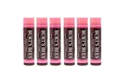 Tinted Lip Balm - Pink Blossom by Burts Bees for Unisex - 0.15 oz Lip Balm - Pack of 6