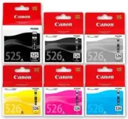 6 Canon Genuine Original PGI-525/CLI-526 MG6250/MG8250/MG6150/MG8150 + grey *