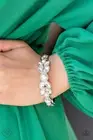 Regal Reminiscence White Bracelet by Paparazzi
