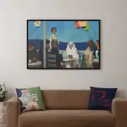 Edward Hopper Soir Blue Canvas/Poster Wall Art - Modernism Prints