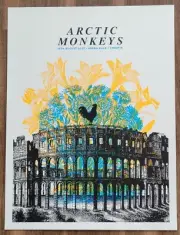 ARCTIC MONKEYS GIG CONCERT POSTER - CROATIA 2022 - SIGNED - SCREEN PRINT