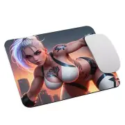 Female fighter Large Extended Gaming Mouse Pad Mat Non-Slip Waterproof Mousepad