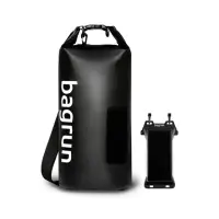 在飛比找momo購物網優惠-【Bagrun】輕量玩家運動防水包 + 防水手機袋(防水袋 