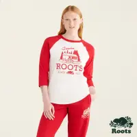 在飛比找momo購物網優惠-【Roots】Roots女裝-經典小木屋系列 經典LOGO棒