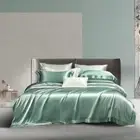 22 MM Mulberry Silk Can Custom Size Bedding Set 4pcs Duvet Cover Sets Flat Sheet
