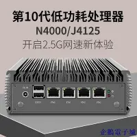 在飛比找Yahoo!奇摩拍賣優惠-全館免運 N4000/N5000/J4125軟路由工控微型主