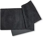 modern-twist Table Runner, BPA Free, Table Protection, Dishwasher Safe, Heat Resistant Up to 425°, Linen Print, Black