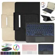Universal Backlit Touchpad Keyboard Case Mouse for 10" 10.1" IOS Android Tablet