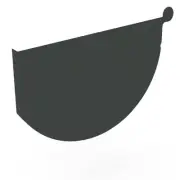 NSW NEW Stratco Smoothline Gutter Stop End Gun Metal Grey