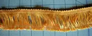 DANDELION YELLOW CHAINETTE FRINGE 2 INCHES WIDE 3 1/3 YARDS REMNANT