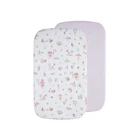Living Textiles 100% Cotton Bassinet Fitted Sheet 2 Pack - Whimsical Wonderland