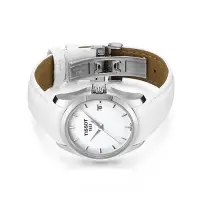 在飛比找Yahoo!奇摩拍賣優惠-Tissot 天梭庫圖系列皮帶石英女腕錶 T03521016