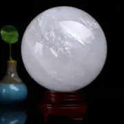 NATURAL WHITE QUARTZ CRYSTAL SPHERE BALL HEALING GEMSTONE 40mm