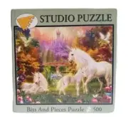 Bits and Pieces puzzle; The Castle Unicorns; 500 pieces