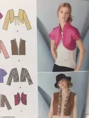 Simplicity Sewing Pattern 1780 Misses Jacket Vest Size 16-24 Uncut