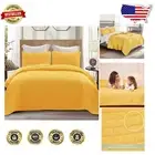 Contemporary Yellow Geometric Quilt Set for California King - Soft & Stylish