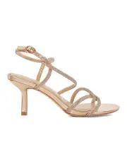 [Dune London] Malfi Heeled Sandal in Rose Gold