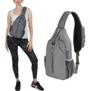 Water-Resistant Crossbody Sling Backpack for Travel and Daily Use-Dark Grey