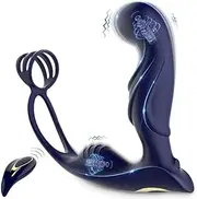 Anal Vibrator Prostate Massager Butt Plug Dual Penis Cock Ring Delay Ejeculation Cockring Remote Anus Sex Toy For Men Couple